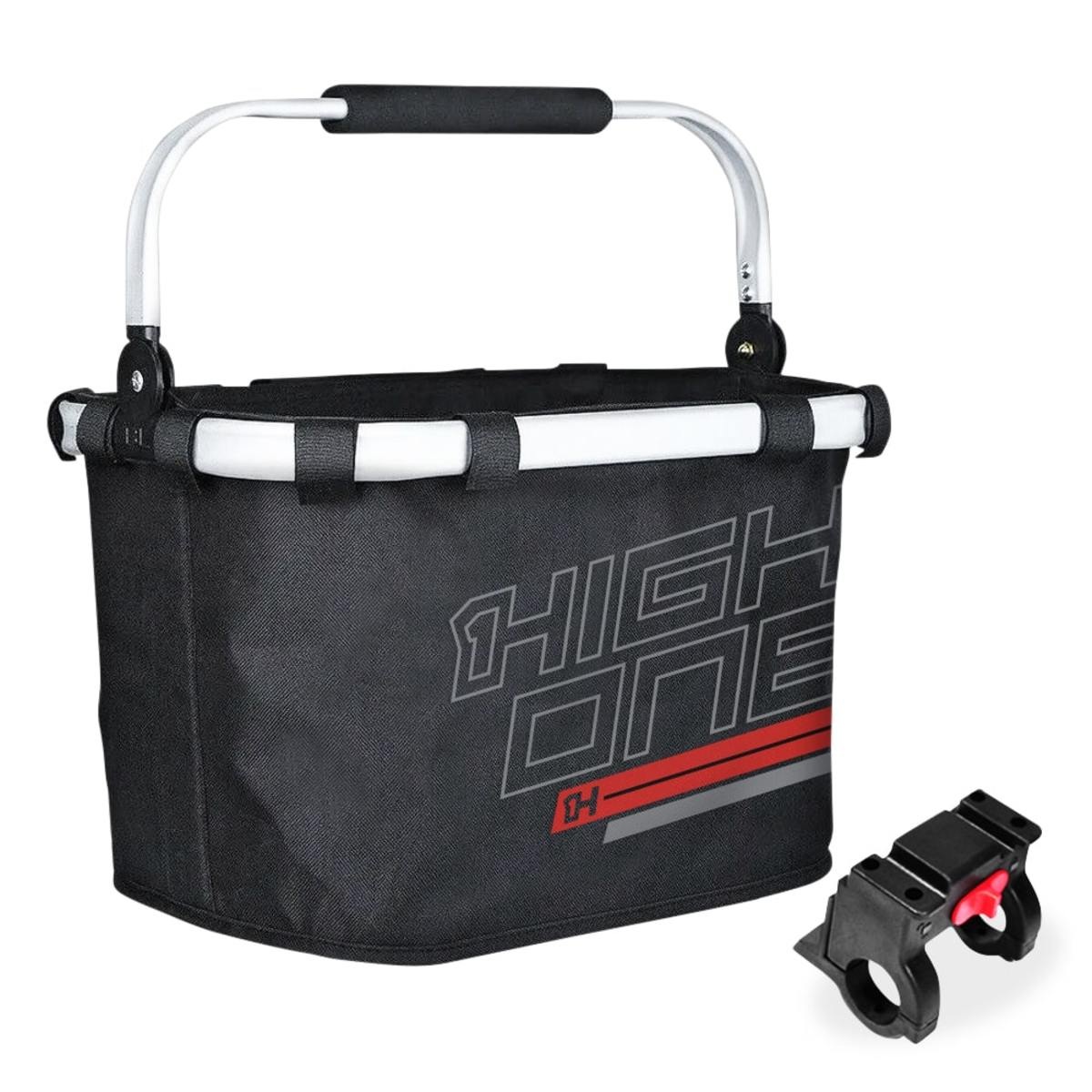 Cesta Tecido High One Bike Engate Rápido + Alça Transporte